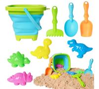 MTDASB Dinosaur Beach Toys,Beach Buckets & Beach Toys for Kids,Sand Toys for Kids and Toddlers With Shovel Tool Kits for Toddlers Boys Girls
