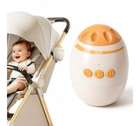 MTE Auto Baby Rocker Rechargeable w/h Brackets - Baby Sleep Aid Gently Rocks Any Stroller/Buggy, Adjustable Speed w/h 60Min Timer-Fits All Pushchairs&Prams to Create Baby Bouncer (Ivory)