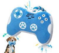 MTERSN Cute Squeaky Dog Toys with Game Controller Shape for Playtime, Blue