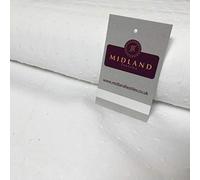 Mtex 100% Cotton Swiss Dot Soft Dobby Dressmaking Fabric 135cm Wide MD1052