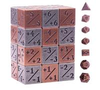 MTG 31 PCS Metal Dice Counter Set with -1/+1 Counter 6-Sided Dice and Mini Role Playing Dice Set for Magic The Gathering, DND, TCG, Tabletop Card Game Accessories