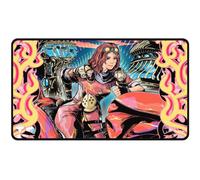 MTG Aetherdrift Black Stitched Playmat featuring Chandra, Spark Hunter