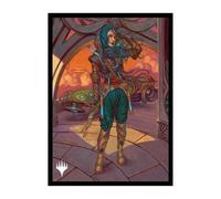 MTG Aetherdrift Deck Protector Sleeves Borderless Racer featuring Sita Varma, Masked Racer (100)