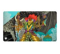 MTG Aetherdrift Playmat Borderless Racer featuring Caradora, Heart of Alacria