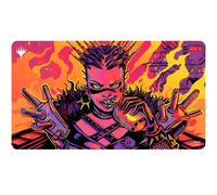 MTG Aetherdrift Playmat Borderless Racer featuring Far Fortune, End Boss