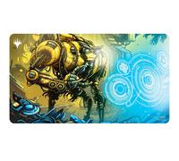 MTG Aetherdrift Playmat Borderless Racer featuring Mendicant Core, Guidelight