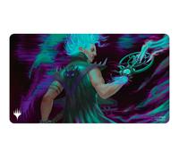 MTG Aetherdrift Playmat Borderless Racer featuring Winter, Cursed Rider