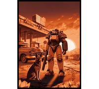 MTG Card Sleeves 100CT (Fallout Sunset), Matte Art Card Sleeves, Matte Back & Gloss Front, 66x92mm