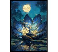 MTG Card Sleeves - Lorwyn Lotus - Ultra Clear Front & Matte Finish Back, 100 Count Standard Size Matte Art Sleeve for Magic The Gathering