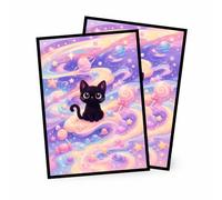 MTG Card Sleeves Matte -100 PCS Trading Card Game, Size 2.6 x 3.6 inches, Suitable for All TCG Card Games Protective (Cosmic Purrs)