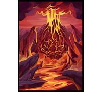 MTG Card Sleeves - Mountain - Lotus Series - Ultra Clear Front & Matte Finish Back, 100 Count Standard Size TCG Sleeves, Matte Art Sleevee for Magic The Gathering