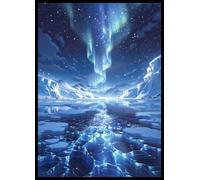 MTG Card Sleeves - Tundra2(White Blue) - Fantasy Dual Lands Series - Ultra Clear Front & Matte Finish Back, 100 Count Standard Size TCG Art Sleeves for Magic The Gathering