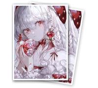 MTG Card Sleeves, Ultra Clear Front & Matte Finish Back, 100 Count Standard Size Matte Art Sleeve for Magic The Gathering (Flame)