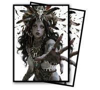 MTG Card Sleeves, Ultra Clear Front & Matte Finish Back, 100 Count Standard Size Matte Art Sleeve for Magic The Gathering (Witch)