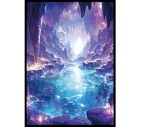 MTG Card Sleeves - Underground Sea - Fantasy Dual Lands Series - Ultra Clear Front & Matte Finish Back, 100 Count Standard Size TCG Sleeves, Matte Art Sleevee for Magic The Gathering