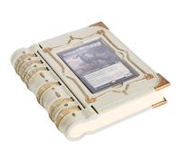 MTG Commander EDH Command Zone/Tray for Magic The Gathering -With Damage, Cast & Life Counters. Store your Commander Deck's Dice & Tokens inside (up to 30 Sleeved Cards)- MTG Accessories Gift. (White)