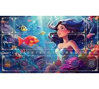 MTG Decks & More Premium Collection Playmat Compatible with Disney Lorcana TCG - The Little Mermaid - Ariel!
