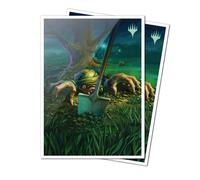 Ultra PRO - MTG Duskmourn 105ct Apex Deck Protector Sleeves Artwork of Exhume, 105 Standard Size Card Sleeves for Magic: The Gathering, Gloss Clear Front, Textured Print, Durable Card Protector