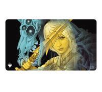 MTG Duskmourn Playmat featuring The Wandering Rescuer (Double Exposure Alt)