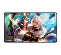 MTG FINAL FANTASY Black Stitched Playmat Premium featuring Y'Shtola Rhul