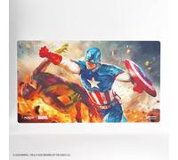 Gamegenic | Magic: The Gathering | Marvel Super Heroes Prime Playmat - Captain America, Super-Soldier | Trading Card Game Accessory | Ages 13+