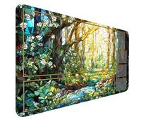 MTG MAT, 24" x 14" MTG Playmats Stitched Edges for MTG TCG Trading Card Smooth Rubber Surface Anti-Slip Mouse Pad with Storage Bag Thickened 3mm