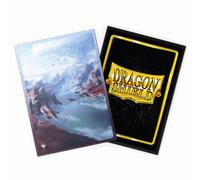 Dragon Shield | Matte Dual Art Sleeves | 100 CT - Smooth & Tough Premium TCG Sleeves | Compatible with Pokemon, Flesh & Blood, One Piece & Magic The Gathering | Scalding Tarn