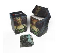 MTG Outlaws of Thunder Junction 100+ Deck Box Key Art featuring Vraska, the Silencer