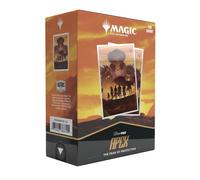 MTG Outlaws of Thunder Junction 105ct Apex Deck Protector sleeves featuring Gang Silhouette