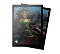MTG Outlaws of Thunder Junction Deck Protector Sleeves Key Art featuring Vraska, the Silencer (100)