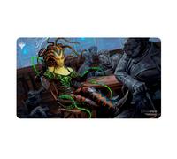 MTG Outlaws of Thunder Junction Playmat Key Art featuring Vraska, the Silencer