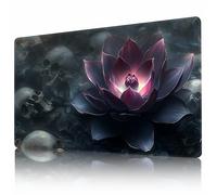 MTG Playmat 24" x 14" Stitched Edges and Smooth Rubber Surface Battle Board Game Mat with Free Storage Bag - Compatible with Magic the Gathering Playmat - Play MTG, YuGiOh, TCG