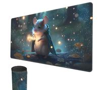 MTG Playmat, 24" x 14" TCG Game Play Mat Stitched Edges Trading Card Game Playmats with Storage Bag Smooth Rubber Surface Battle Game Mat (Magic Mouse)