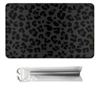 MTG Playmat 24x14 Inch,Black Leopard Magic The Gathering Playmat,TCG Playmat with Stitched Edges Non-Slip Rubber Base,Duskmourn Commander OCG CCG Card Board Game Mat Mousepad Desk Mat