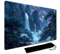 MTG Playmat, 60 x 35CM MTG Playmat with Zones, Stitched Edges Game Play Mat Trading Card Game Playmats Mouse Pad Smooth Rubber Surface TCG Game Mat with Storage Bag (No Zone,7)