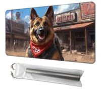 MTG Playmat Size 24x14in - Magic The Gathering Playmat for TCG - Card Playmat for Magic, with Free Storage Bags, Perfect for Card Games and Collectibles, Ever Loyal, Dogmeat