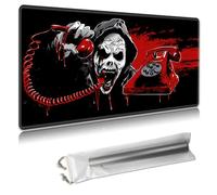 MTG Playmat - TCG Card Game Mat for Magic The Gathering - 24x14 Inches - Stitched Edges, Non-Slip Rubber Base, Portable Desk Play Mat for Board Games - with Storage Bag,Roaring Skeleton Calling