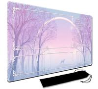 MTG Playmat,With Waterproof Storage black Bag Szie 60 x 35CM , With Zone MTG playmat Stitched Edges Game Play Mat Trading Card Game Playmats TCG Game Mat (With Zone,13)