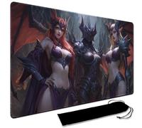 MTG Playmat,With Waterproof Storage black Bag Szie 60 x 35CM , With Zone MTG playmat Stitched Edges Game Play Mat Trading Card Game Playmats TCG Game Mat (No Zone,11)
