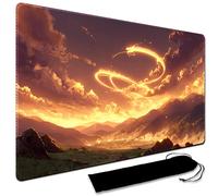 MTG Playmat,With Waterproof Storage black Bag Szie 60 x 35CM , With Zone MTG playmat Stitched Edges Game Play Mat Trading Card Game Playmats TCG Game Mat (No Zone,6)