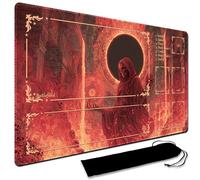 MTG Playmat,With Waterproof Storage black Bag Szie 60 x 35CM , With Zone MTG playmat Stitched Edges Game Play Mat Trading Card Game Playmats TCG Game Mat (With Zone,11)