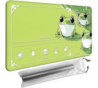 MTG Playmat with Zones 35x19.7 Inch - Trading Card Game Mat for Magic The Gathering,Commander Playmat with Storage Bags,TCG Card Battle Mat,Three Little Deer