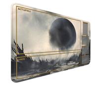 MTG Playmat with Zones Stitched Edges, Non-slip Rubber Bottom MTG Playmats, Smooth Rubber Surface Battle TCG Playmat 24" x 14" Halloween Mouse Pad MTG Mats+ Storage Bag