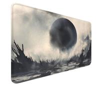 MTG Playmat with Zones Stitched Edges, Non-slip Rubber Bottom MTG Playmats, Smooth Rubber Surface Battle TCG Playmat 24" x 14" Halloween Mouse Pad MTG Mats+ Storage Bag