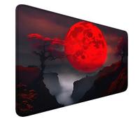 MTG Playmat with Zones Stitched Edges, Non-slip Rubber Bottom MTG Playmats, Smooth Rubber Surface Battle TCG Playmat 24" x 14" Halloween Mouse Pad MTG Mats+ Storage Bag