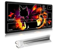 MTG Playmat with Zones - TCG Card Game Mat for Magic The Gathering - 24x14 Inches - Stitched Edges, Non-Slip Rubber Base - Portable Play Mat with Free Storage Bag,Elegant Cat with Wings