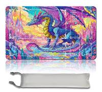 MTG Premium XXL Gaming Mat (60 x 35 cm) - High-Resolution Fantasy Design - Non-Slip Rubber Mat for TCG/CCG/MTG (with Zone, mtg50-8)