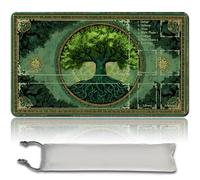 MTG Premium XXL Playmat (60 x 35 cm) - High-Resolution Fantasy Design - Non-Slip Rubber Mat for TCG/CCG/MTG (with zone, MTG50-4)