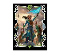 MTG Tarkir: Dragonstorm Deck Protector Sleeves Temur Commander featuring Eshki, Temur's Roar (100)