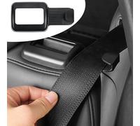 MTGOCHA 2Pcs Backseat Seatbelt Holder Guide for Tesla Model Y, No Need Remove Headrest & Anti-Scratch Rear Seat Belt Grabber for Tesla Model Y Accessories 2024 2023 2022 2021, Black